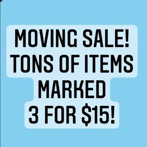 MOVING SALE